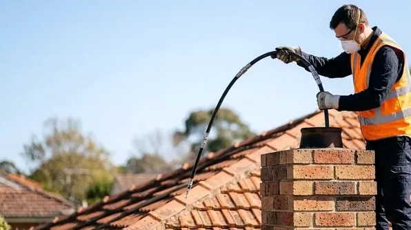 Installing a chimney liner in Lawrenceville